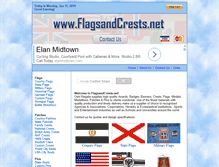 Tablet Screenshot of flagsandcrests.net